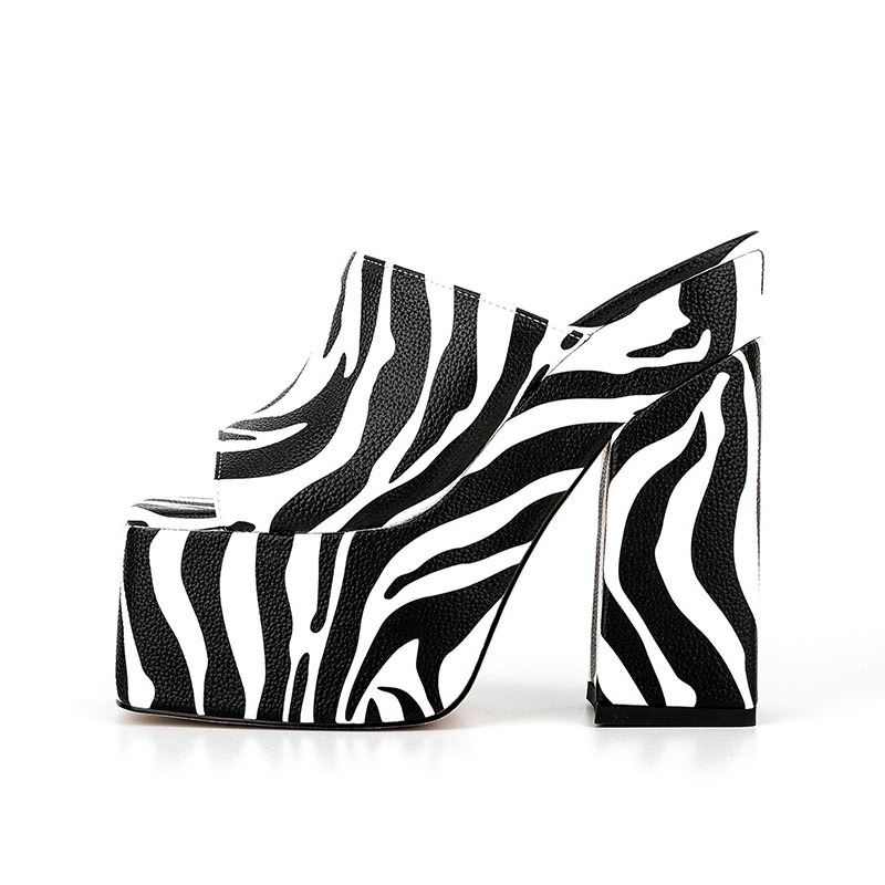 Womens Block Heel Mule Shoes With CE ISO 9001 Certification