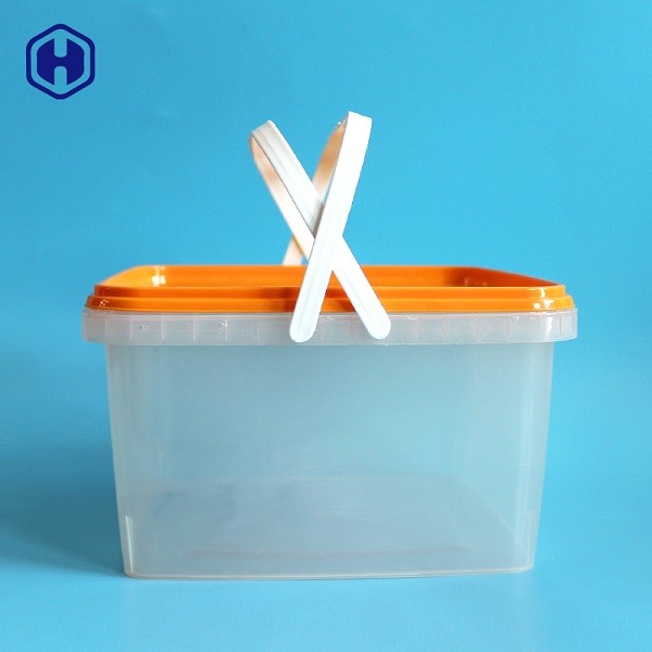 Printing Label IML Tubs Biscuit Plastic Packaging Inside Wide 19.5CM