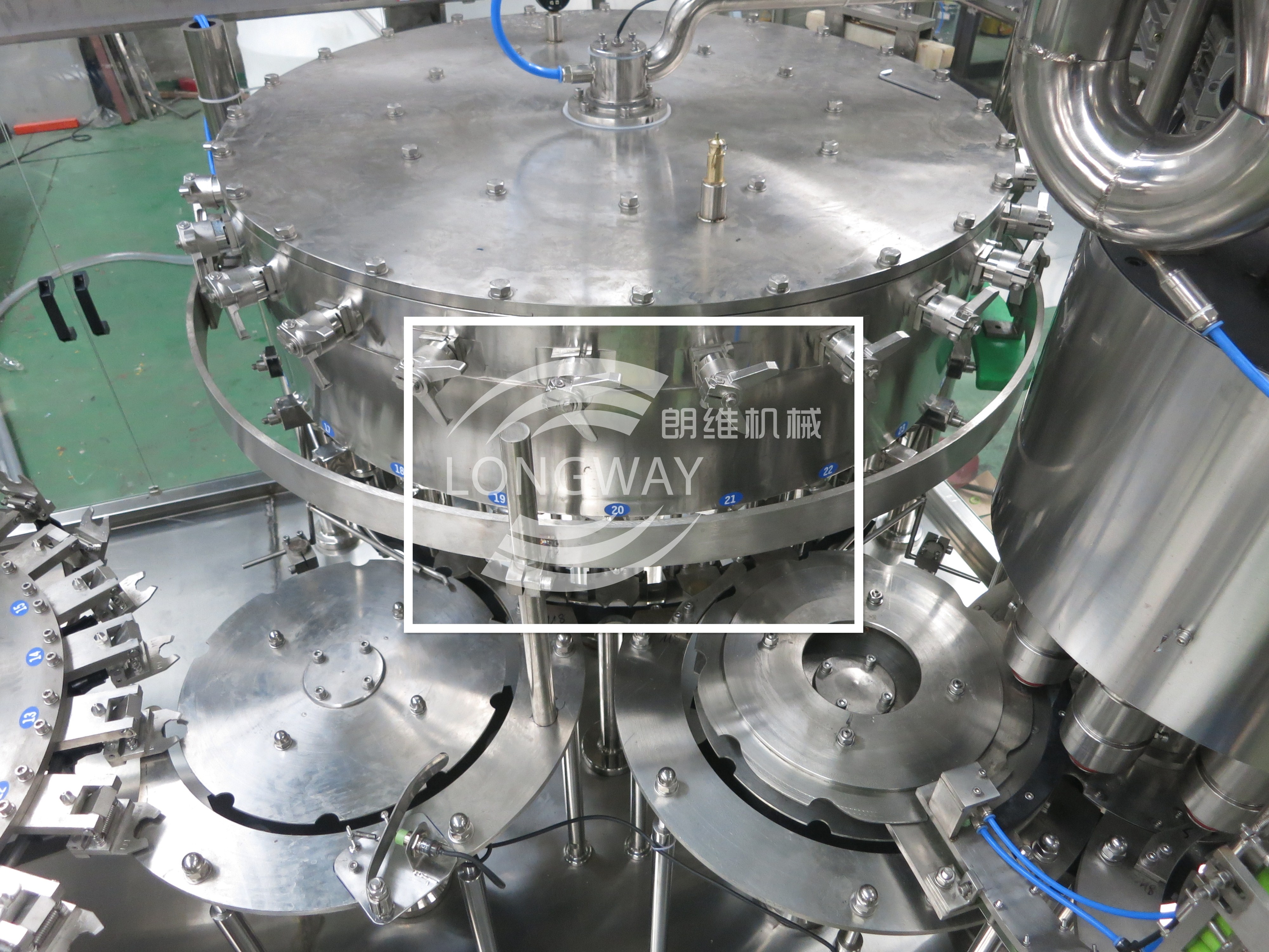 12000bph 3 in 1 Automatic carbonated drink Rotary Rinser Filler capper machine