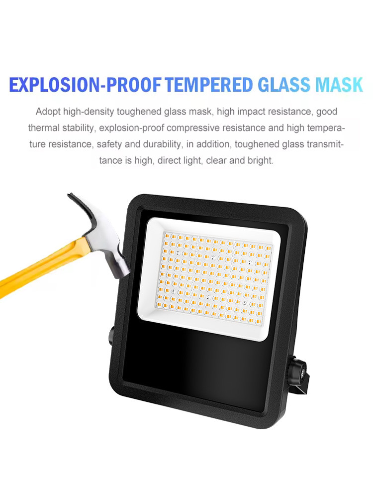 KCD 30w 50w 100w 150w 300w Projectors Security Stadium Garden Outdoor 12v SMD Smart New RGB LED Floodlight Flood Lights