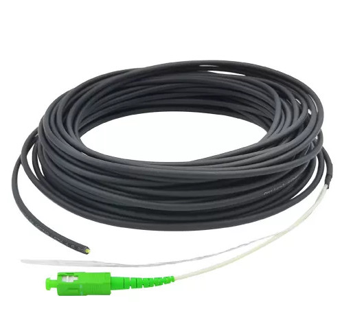 China Black 4.0 SC APC FTTH Patch Cord FTTH Drop Cable 50M 20M Sc Upc on sale