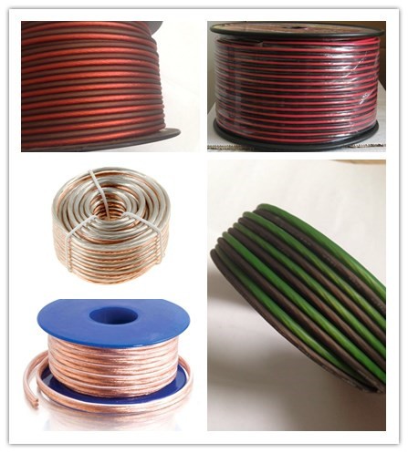 solid 16 Gauge Copper Wire Flat Speaker Cable For Home Audio Speaker Amplifier
