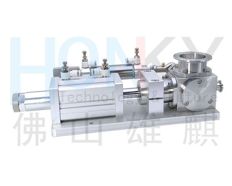 Air Driven Manual Adjustment OEM Rotary Valve Pneumatic Piston Filling Pump With Oem Service For Cream Lotion Filling