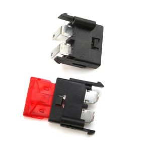 PA66 PCB Mount Blade Fuse Holder with Brass Terminal and Black Finish for