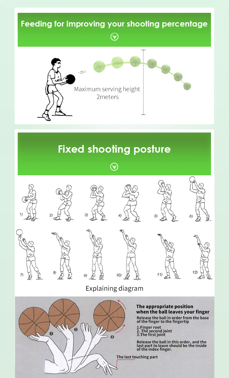 Cable Connected Basketball Shot Trainer Machine For Indoor Outdoor Gym Usage