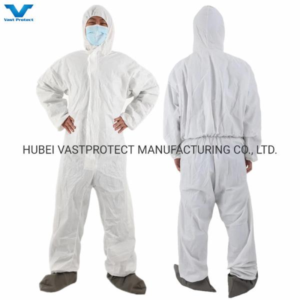 US Industrial Safety PPE Nonwoven Disposable Coveralls with Anti-Slip Grey