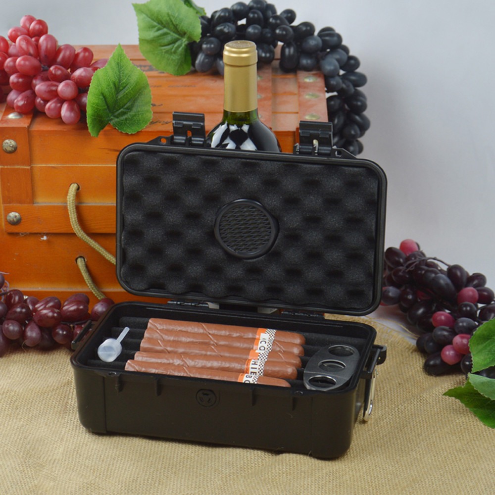 Waterproof IP67 Humidor Cigar Box For 10pcs Cigar