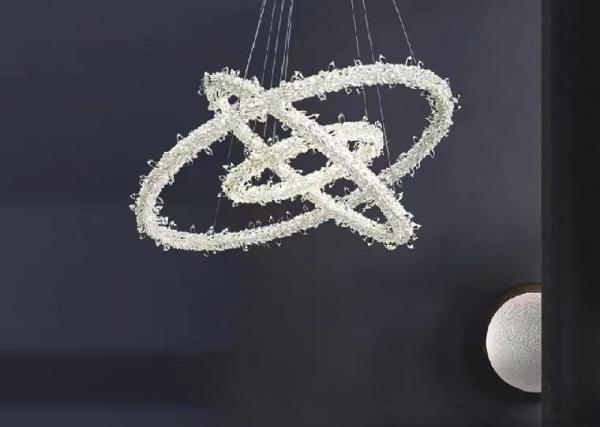 Modern Style Hanging Lighting Luxury Circle Rings Pendant Light Ceiling LED