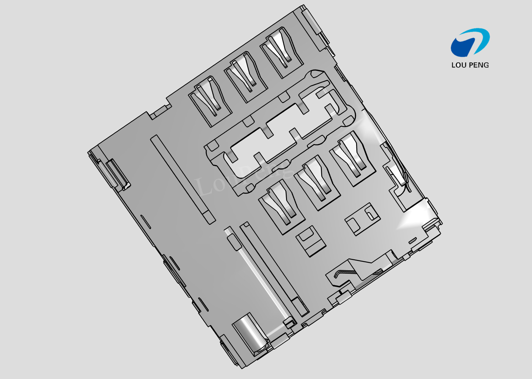 SD Card Connectors, Secure Digital Compatible Card, 6 Position, Surface Mount, Right Angle