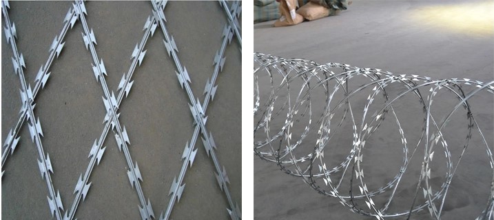 L32ft Concertina Razor Coil for security fencing