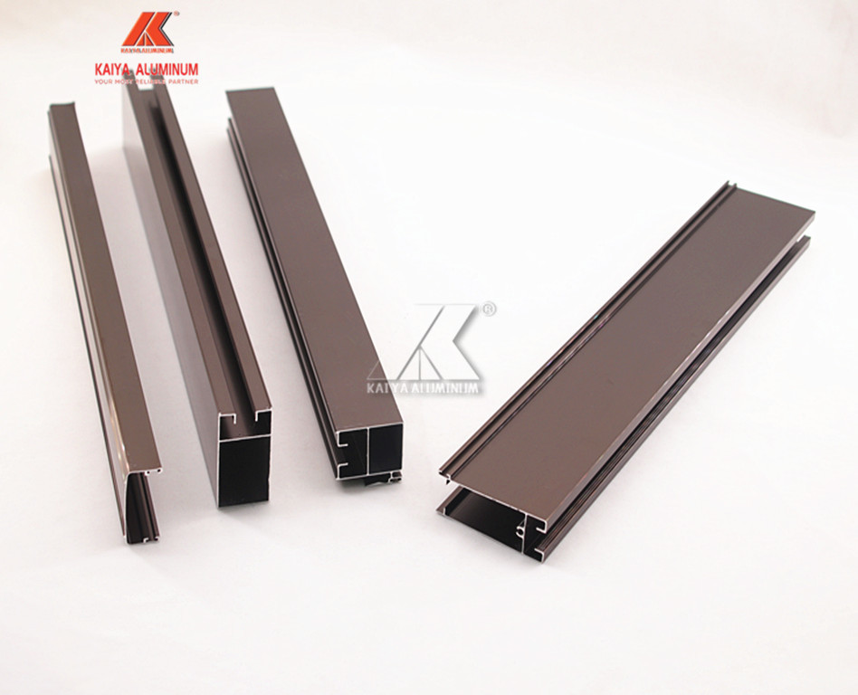 1mm Thick Brown Anodized Aluminum Window Extrusion Profiles For Thailand Market