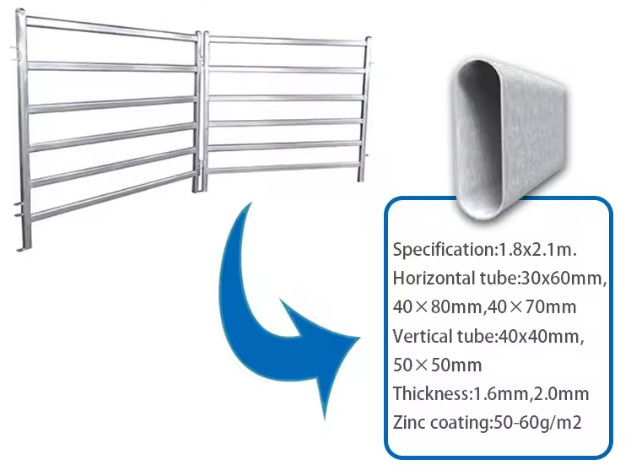 Galvanized Livestock Fence Panels Farm Yard Fence Panels Australia Standard