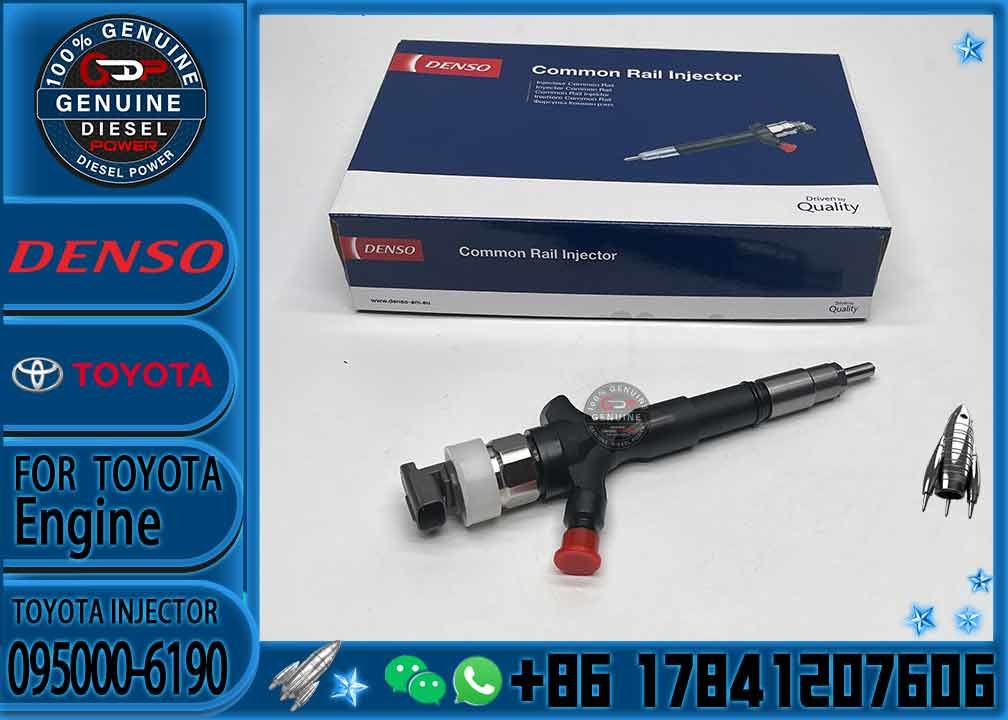 common rail fuel injector 095000-6190 nozzle innjector 095000 6190 0950006190 for Toyota Hiace 2.5 D 2KD-FTV