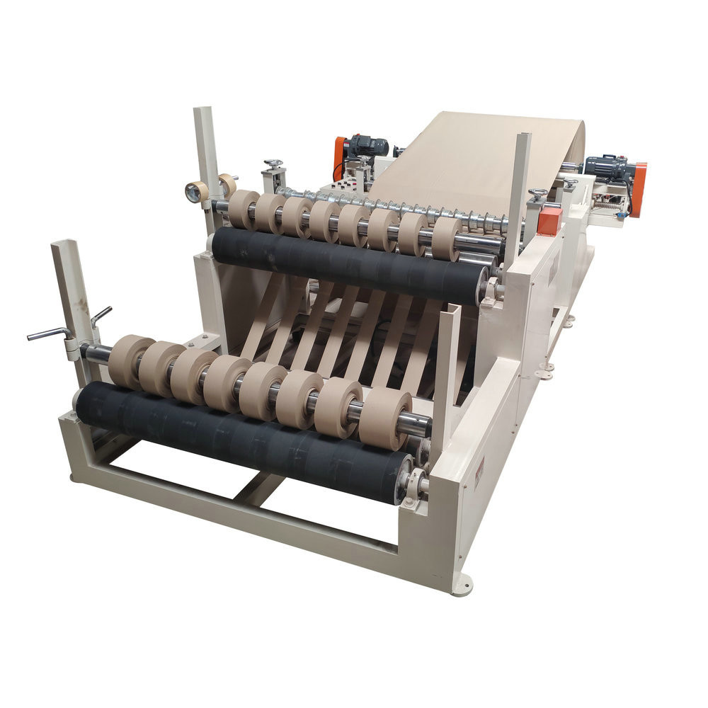 Full Automatic Jumbo Roll Kraft Paper Making And Slitting Machine Customized 100-140m/min