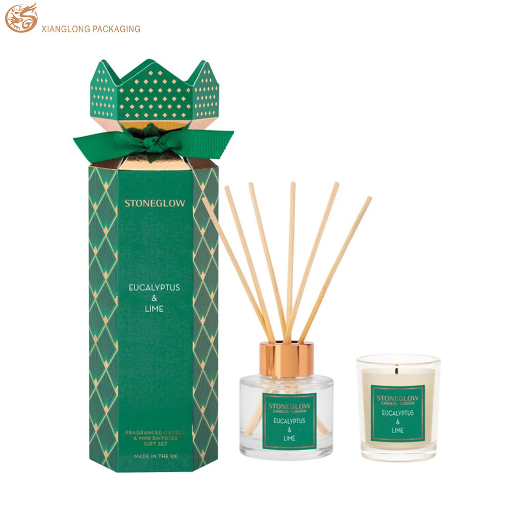 Special Kraft Packaging Box Hot Stamping Pattern Logo Candy Shape Perfume Paper Box Cardboard Folding Perfume Packaging Box