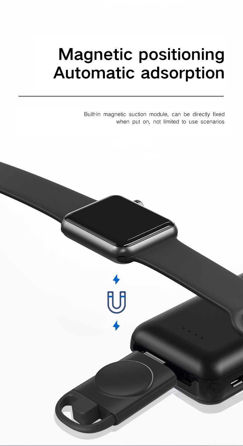 Apple Watch Wireless Magnetic Charger 5V Lightweight 0.8 Ounces White Color