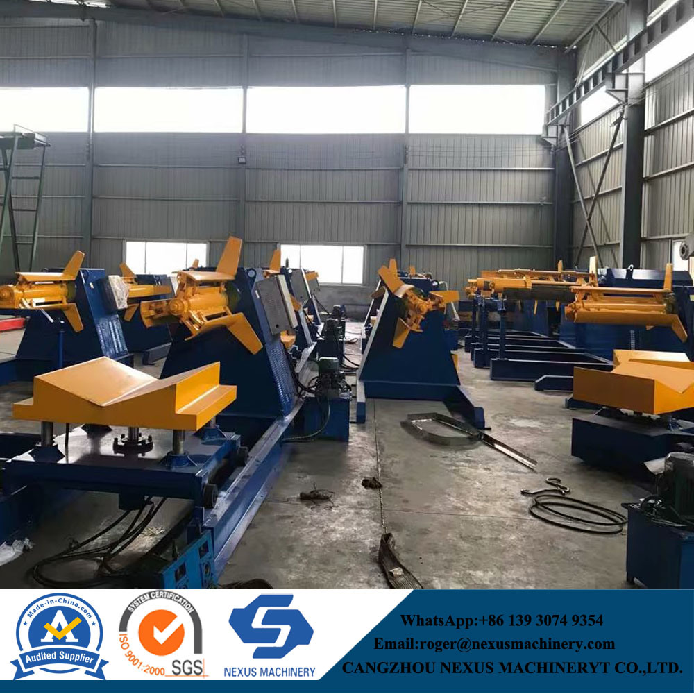 Motorized Unwind Shaft Sheet Metal Coil Steel Strip Mandrel Uncoiler Manual Decoiler for Press Machine