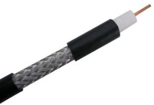  Quad Shield RG7 Coaxial Cable For Indoor CATV System , 0.12 X 96 Braiding 75 Ohm Drop Cable , RG Type Coaxial Cable Manufactures