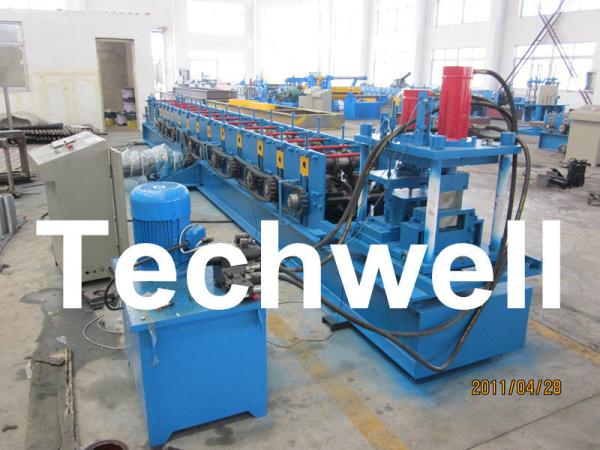 Hydraulic Cutting 14 Station C Shape Purlin Roll Forming Machine With Post -