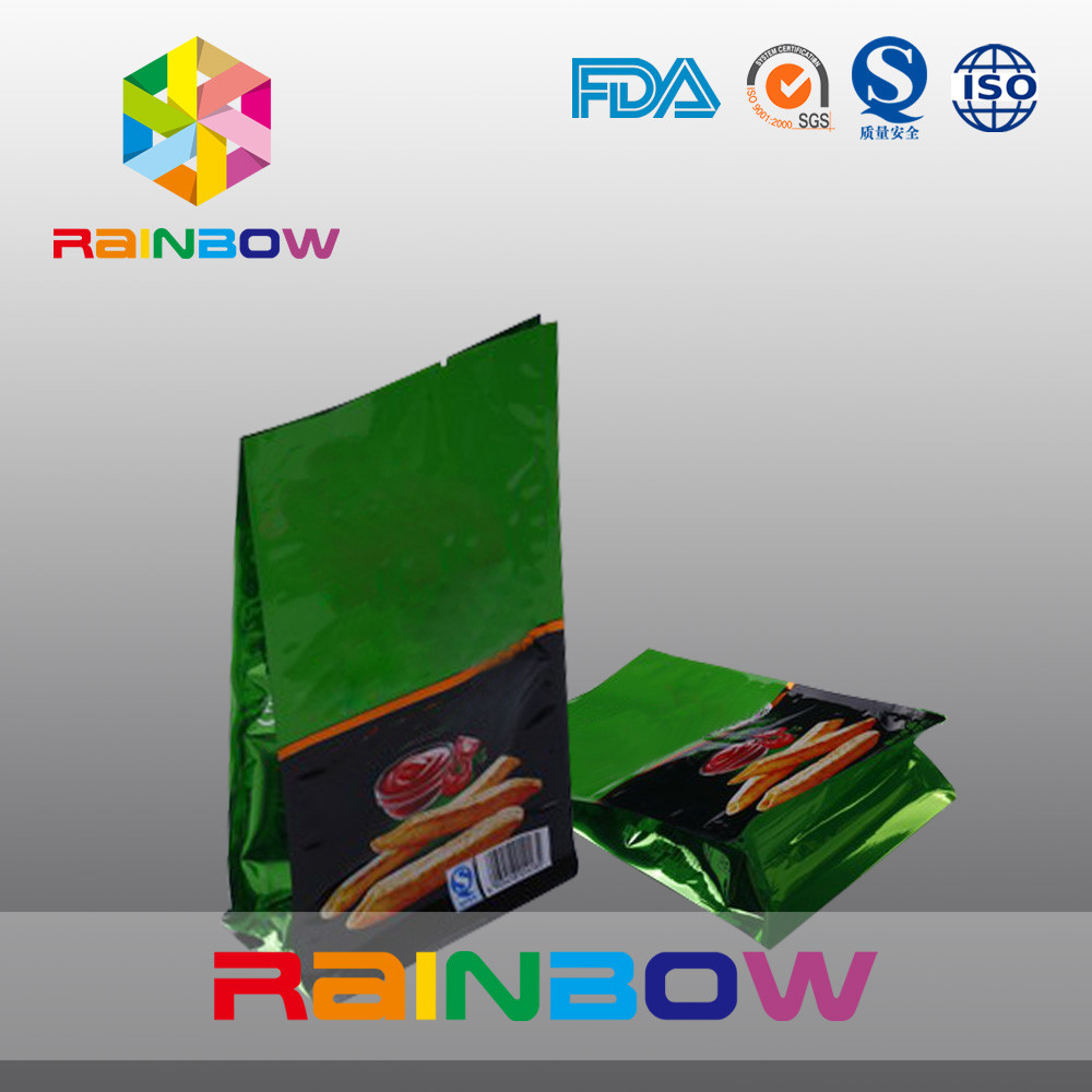 Doypack customized plastic cellophane bags for breads / snack food packaging