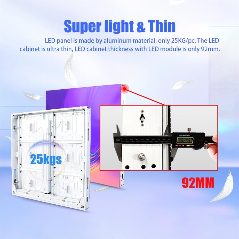 1R1G1B Outdoor Fixed LED Display P6.6 Aluminum Cabinet 25kg