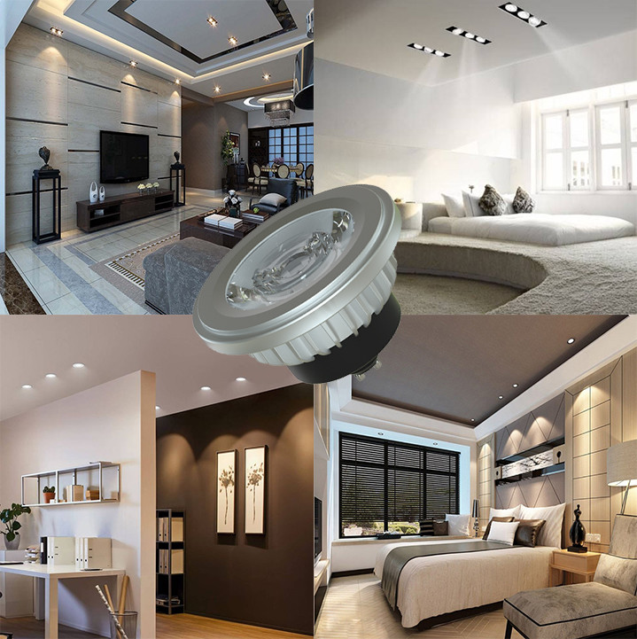 Gu10 Dimmable Es111 Led Light Bulb 3000k 230v Spotlight With Plastic Clad Aluminum Material