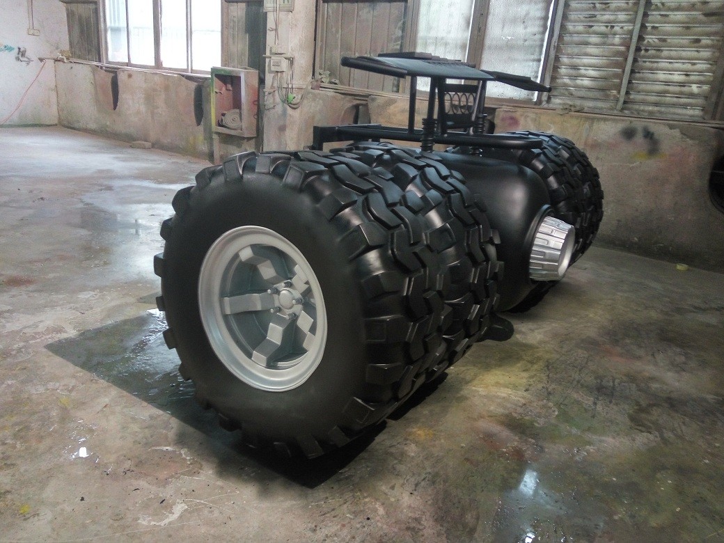 event party celebration props batman's vehicles as decoration statue in shop/ mall /event celebrity activity