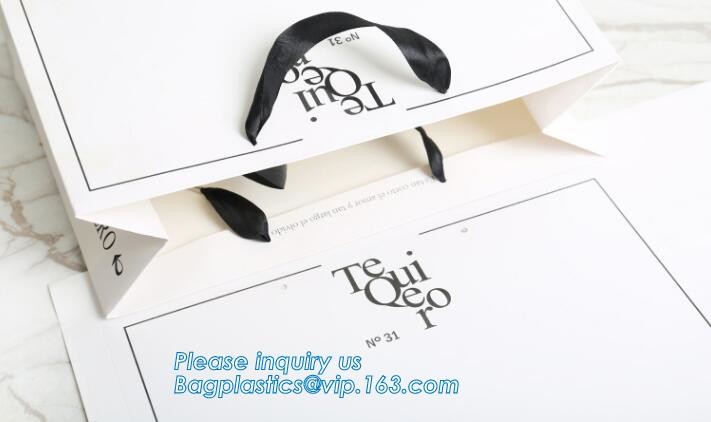 Flower carrier bag with different color customized pot plants kraft paper bag with handle,stamping logo fancy paper flow