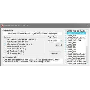 China V2 New Clark Linde STILL Liebherr Valtra Jungheinrich forklifts diagnostic tool Valtra Widos Forklift ProSecCo Keygen on sale