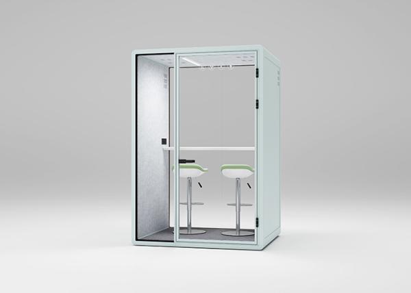 2 Person Acoustic Office Phone Booths Middle Size Movable Silent Booth With