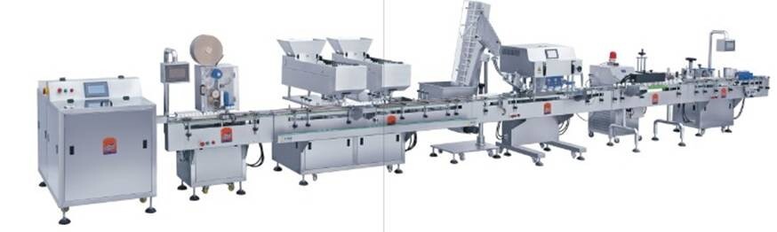 Capsule / Tablet Bottle SS304 Counting And Packing Machine 10 - 120b/M Filling