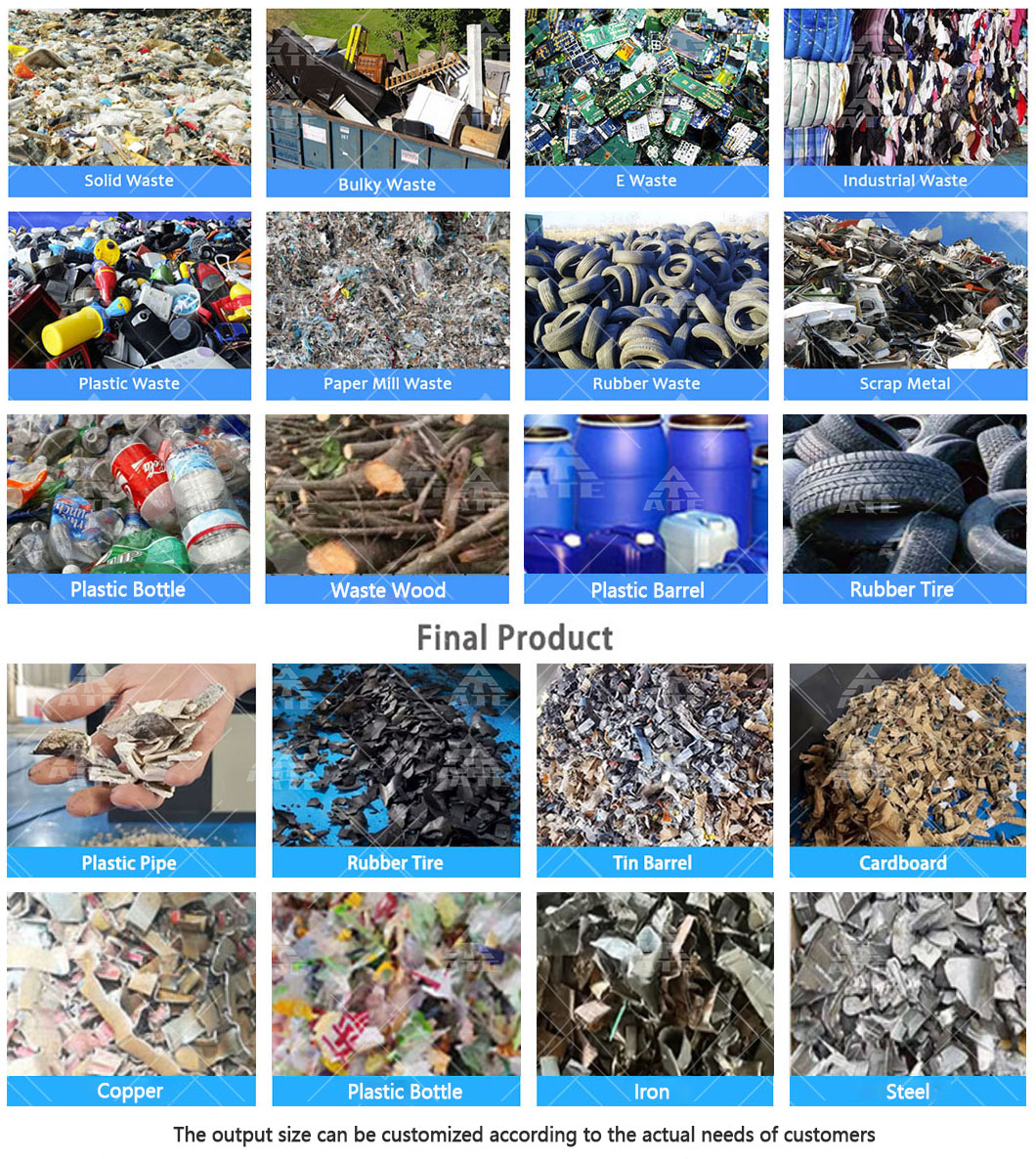 Aluminum Radiator Metal Shredder Aluminum Rim Metal Chip Shredder