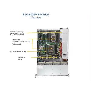 Supermicro 6029P-E1CR12T 2U Rackmount Server with 12x 3.5" SAS3/SATA3 Bays and