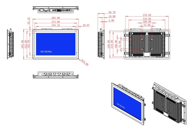 15.6-Inch Embedded Touch Screen for Factory Control Panels and Smart Interfaces