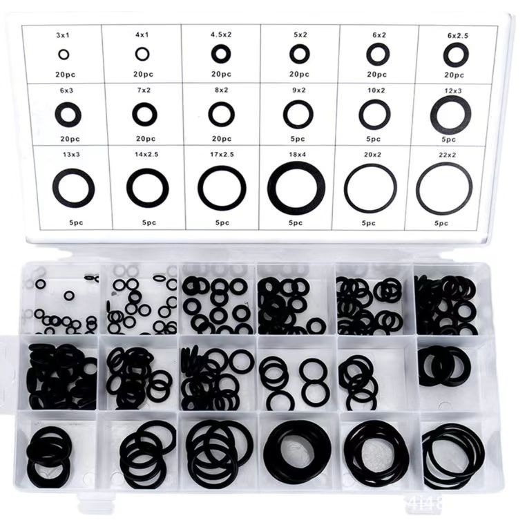Temperature and Oil Resistant NBR Rubber O-Ring Seals for All Industries in Any Color