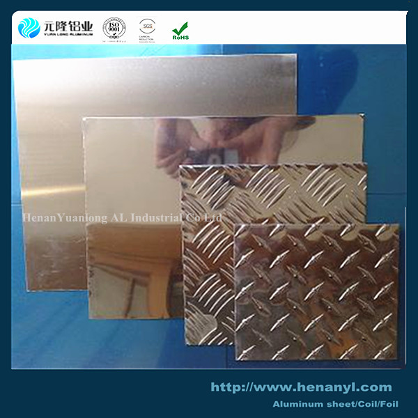 Polishing Aluminum Diamond Plate Flooring , Checkered Aluminum Sheets