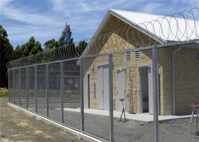 Direct Factory Manufacturer Galvanized And Powder CoatedHigh Security 358 Wire Mesh Fence,2M High V Beam Prison Mesh