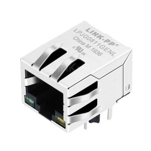 BelFuse C-2250022 Compatible LINK-PP LPJG0811GENL 100/1000 Base-T Tab Down Green