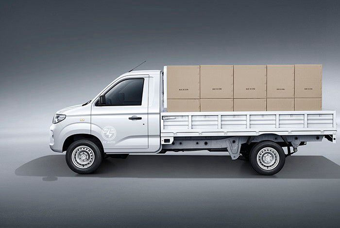 DFAC 1.5T 4X2 Flat Container Van Electric Cargo Truck with 2000x1440x370mm Cargo Size