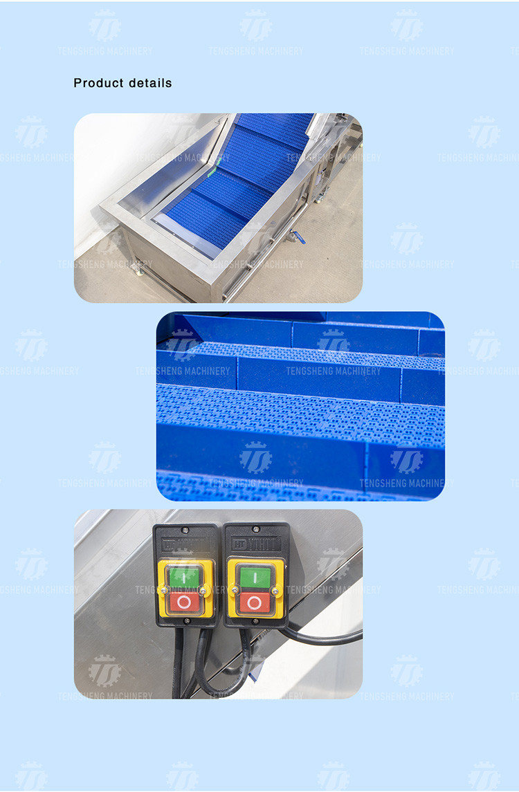 Lifting and conveying of fruit and vegetable pre-foaming materials for supporting equipment of operation line