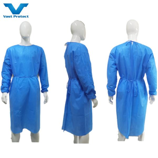 120 X 140cm Disposable Blue PPE Waterproof Anti Static SMS Fabric Level 2 3