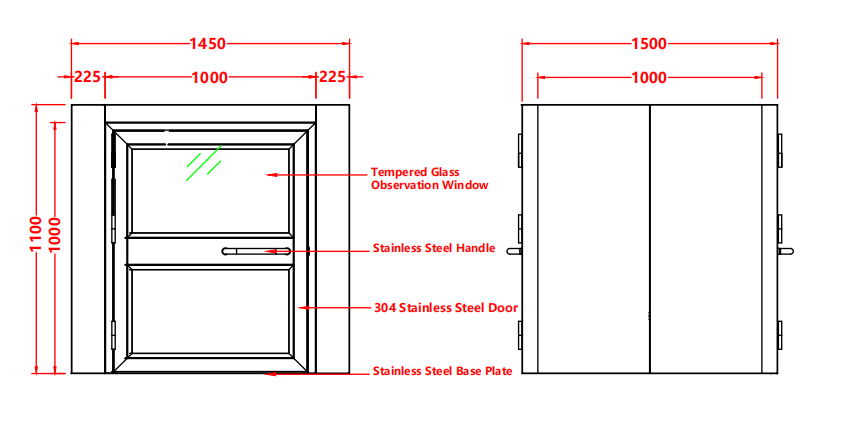 GMP-Certified Floor Pass Box | 304 Stainless Steel & Anti-Corrosion | Pharma/Electronics Grade