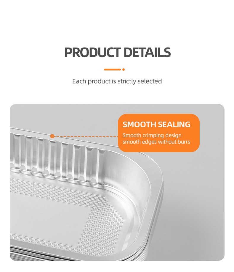 Square Round Aluminum Foil Container Rectangle Foil Trays