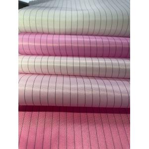 5mm/4mm Grid/Strip ESD Polyester/Cotton Electrically Conductive Fabric With 0.1s