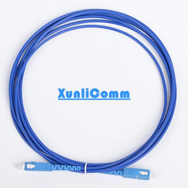 Anti - Rodent Fiber Optic Patch Cord , SC To SC Fiber Patch Cable High