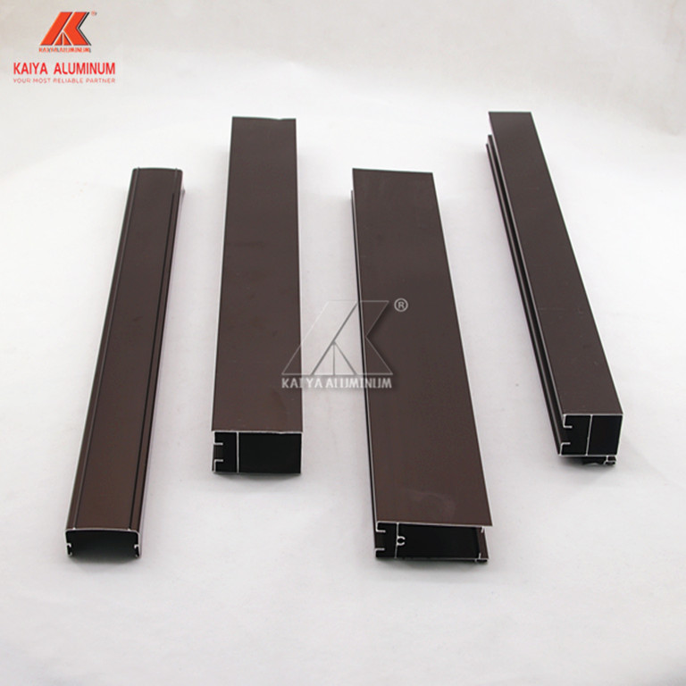 6063 T5 Structural Sliding Door Aluminum Window Extrusion Profiles Anodized