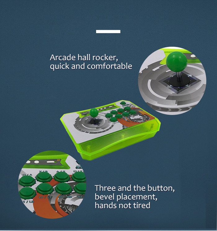 Pandora's Box Green Plastic Wireless Arcade Game Console