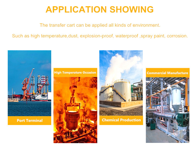 Customized Motorized Steerable Rail Transport Car For Slag Scrap Handling