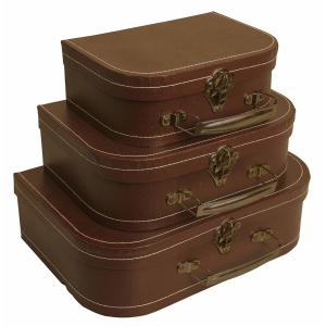Vintage  Suitcase Size Easy To Carry Model Cardboard Storage Boxes