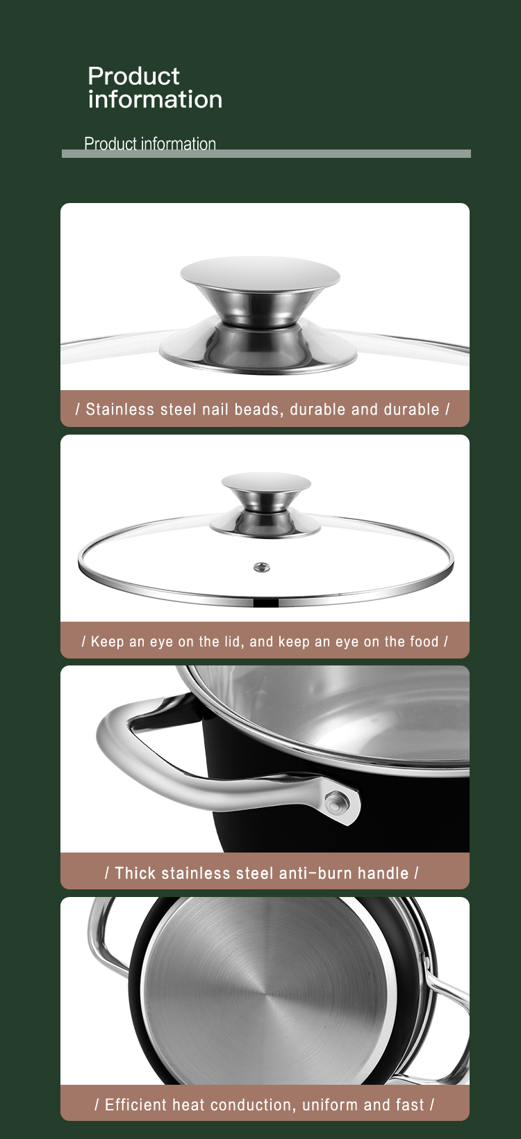 Restaurants 5pcs Stainless Steel Straight Pot Quality Kitchenware and Cookware Set